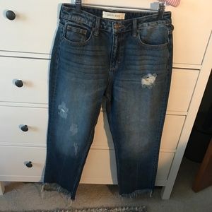 Hidden Jeans Ripped High Waist Ankle Size 29 NWOT